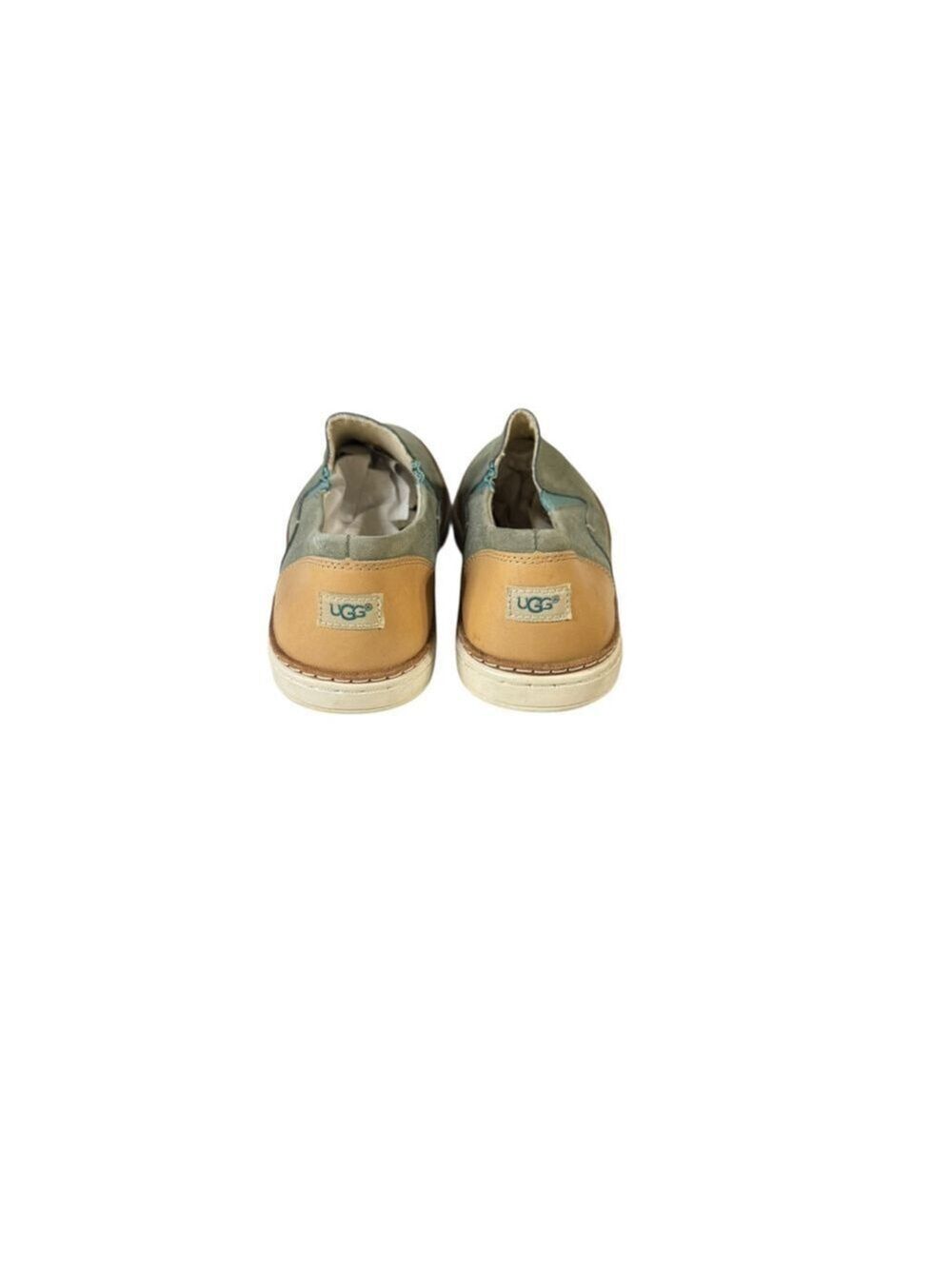 Women's UGG Green and Brown Slip-On Flats Size 8 - Picture 7 of 9
